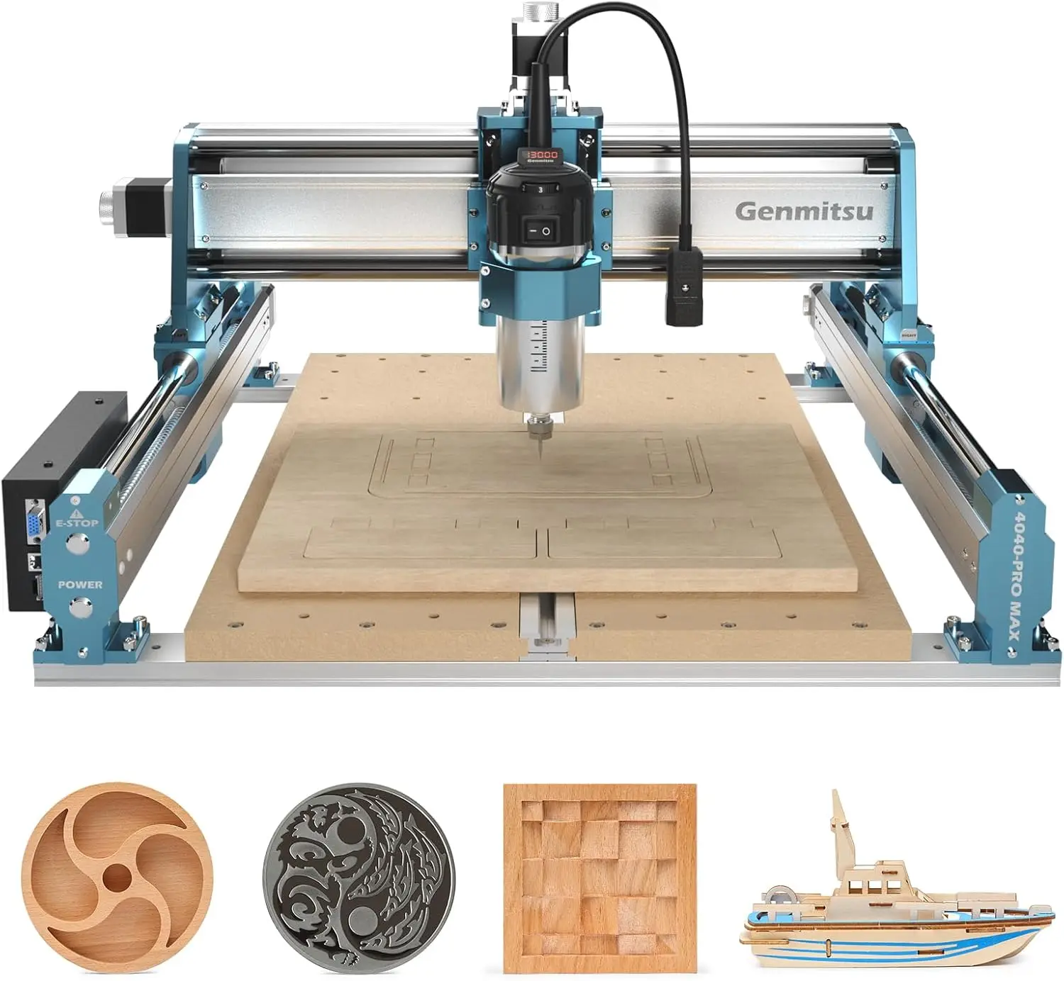 Woodworking Router - Router CNC SainSmart Genmitsu 4040-PRO MAX,