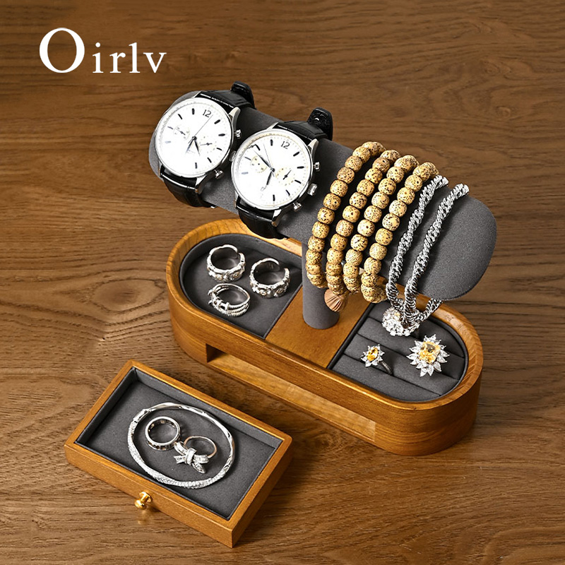 Woodworking Show - Oirlv organizador de relógio de madeira