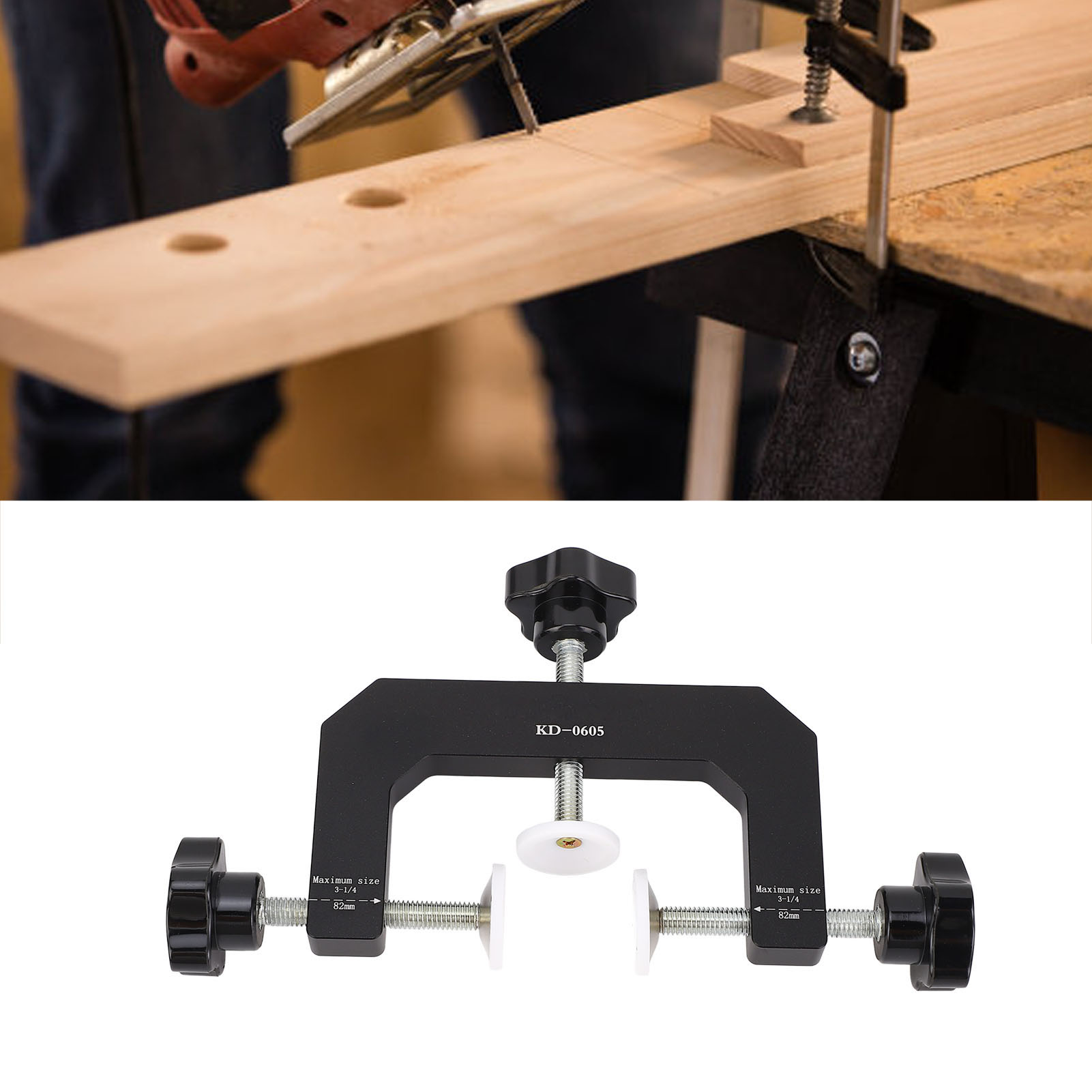 Woodworking Edge - Grampo G de 3 Vias em