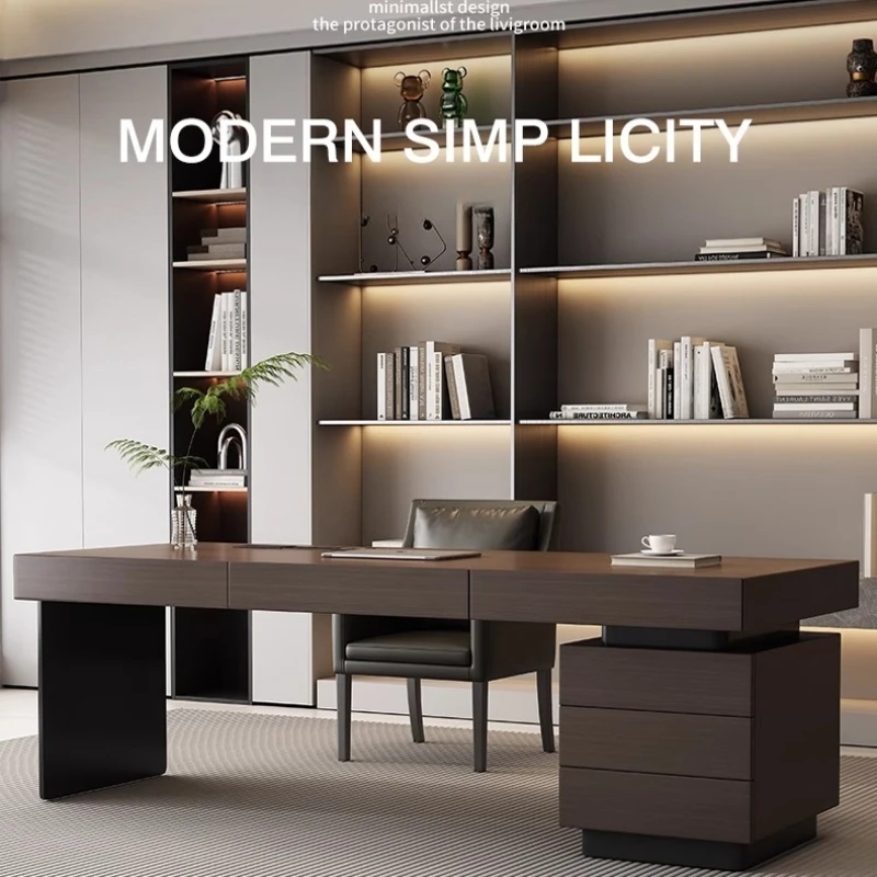 Woodworking Desk Chair - Mesa de escritório italiana minimalista, cadeira