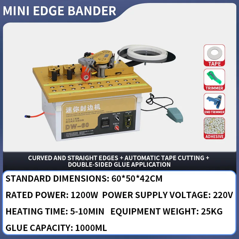 Coladeira de Bordas Mini DW-60 - Woodworking Edge avaliação e preço