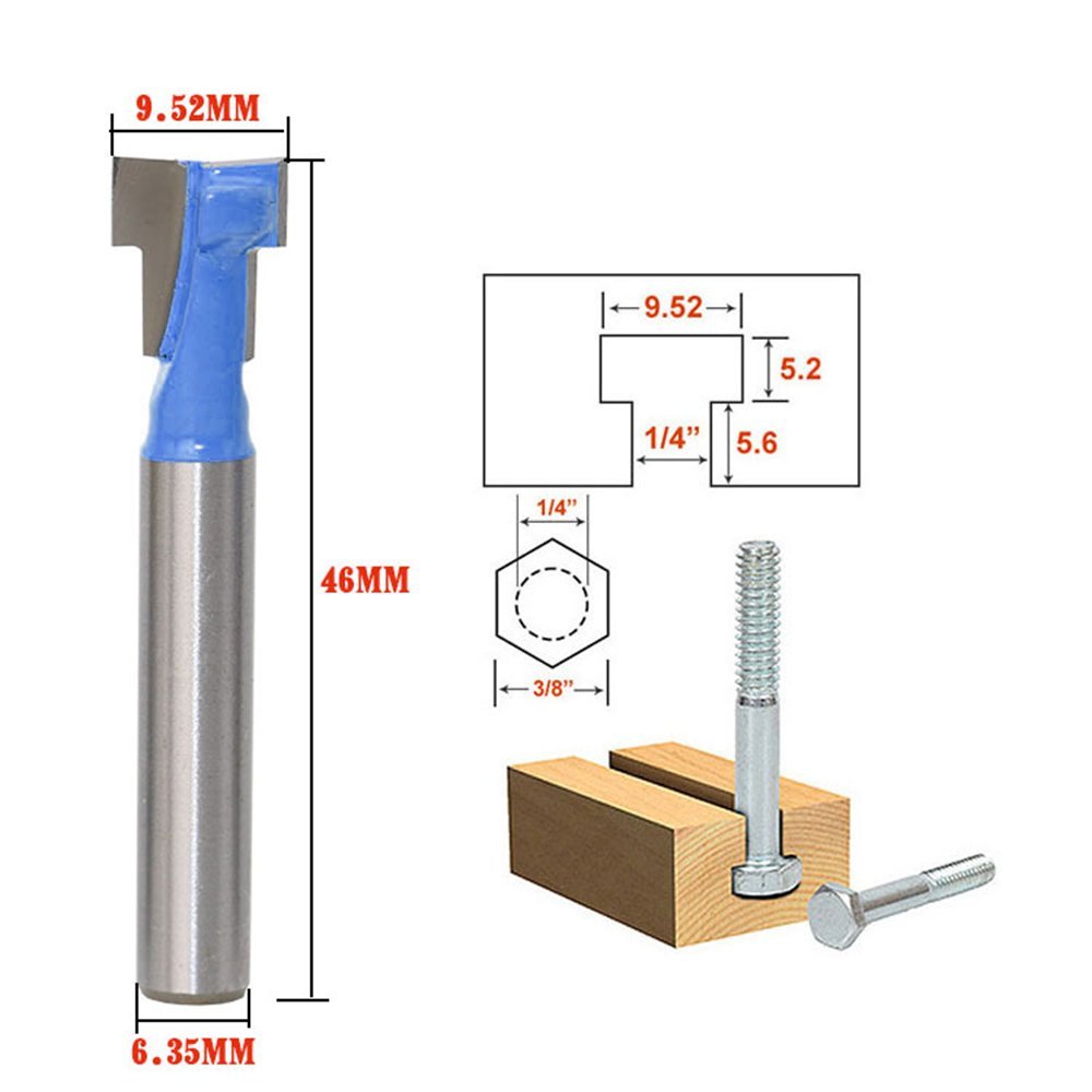 A11i 1/4 polegada haste t-slot - Woodworking Power Tools avaliação e preço