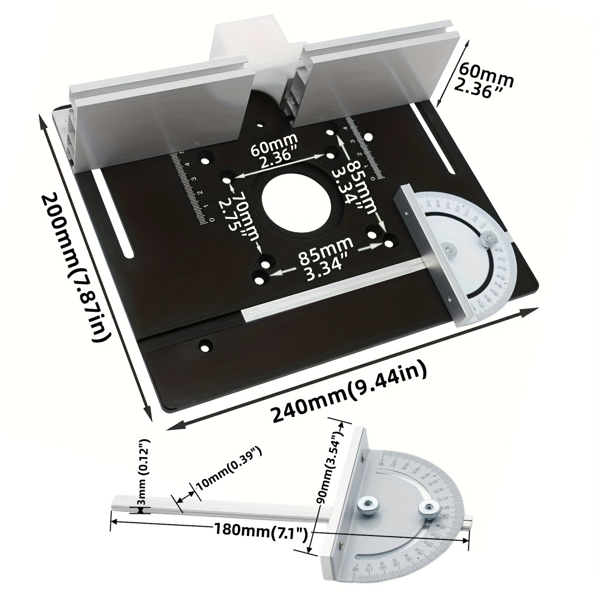 Placa de inserção de mesa de r - Woodworking Router avaliação e preço