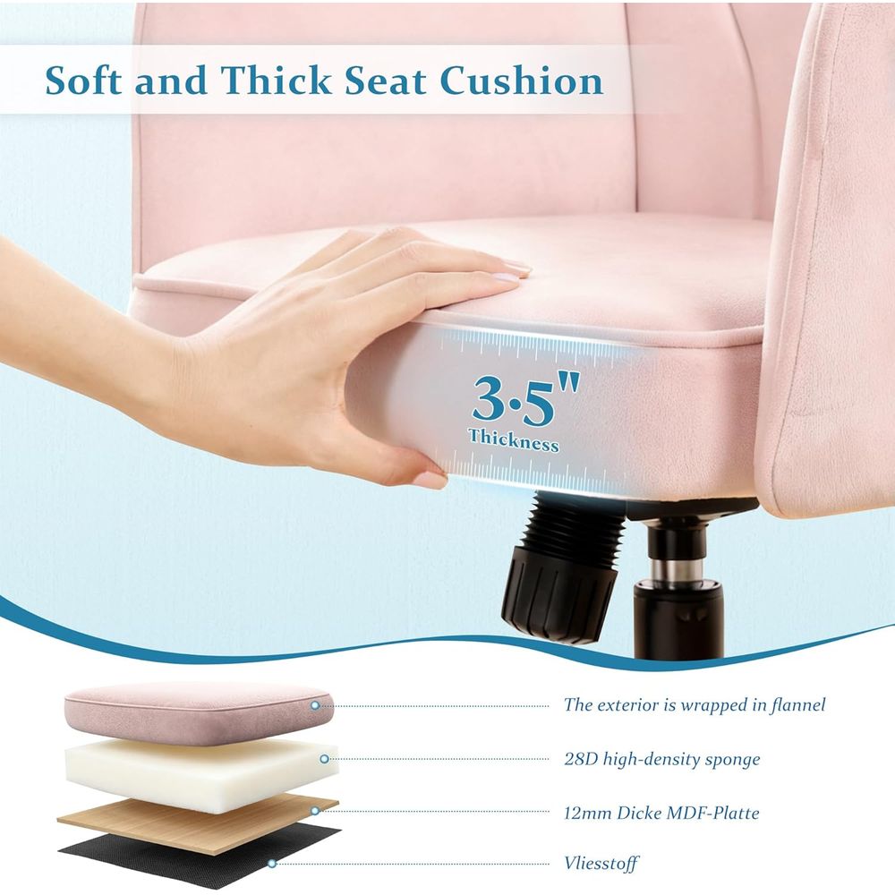 Cadeira de Escritório Rosa com - Woodworking Desk Chair avaliação e preço
